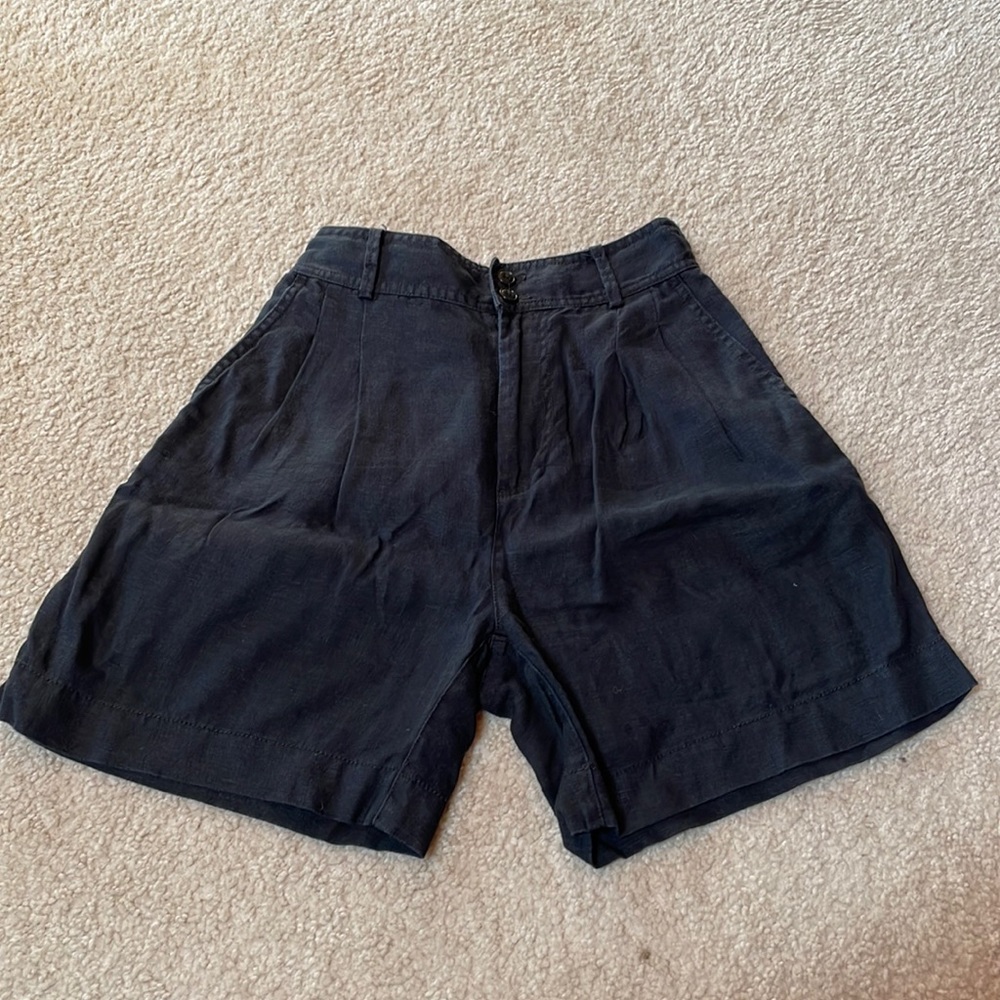 Madewell high waisted linen shorts